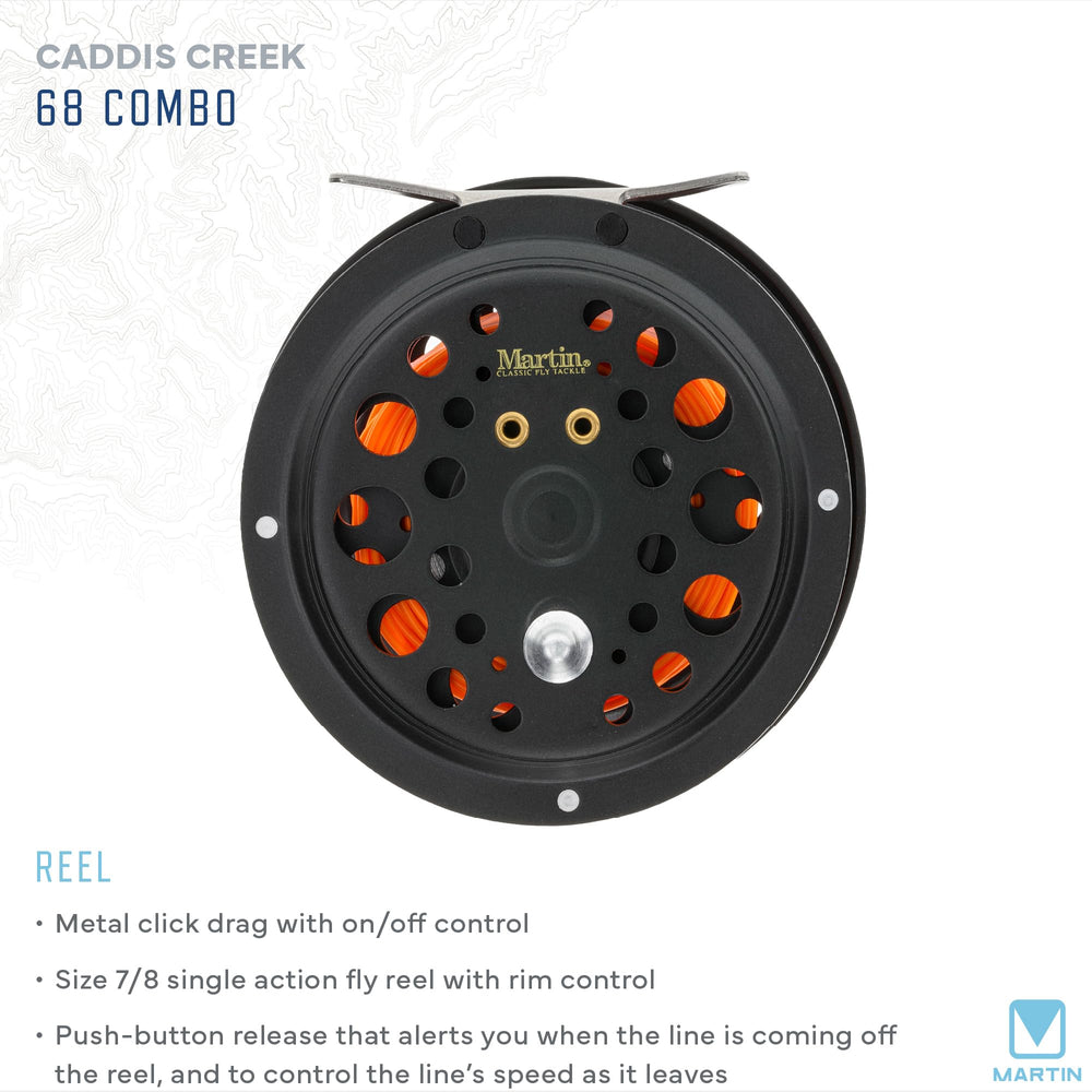 Martin Caddis Creek hook keeper for easy fly storage while wading