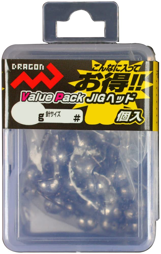Marushin Dragon Jig Head 1.5g packshot shows compact, value-packed jig heads for versatile fishing.
