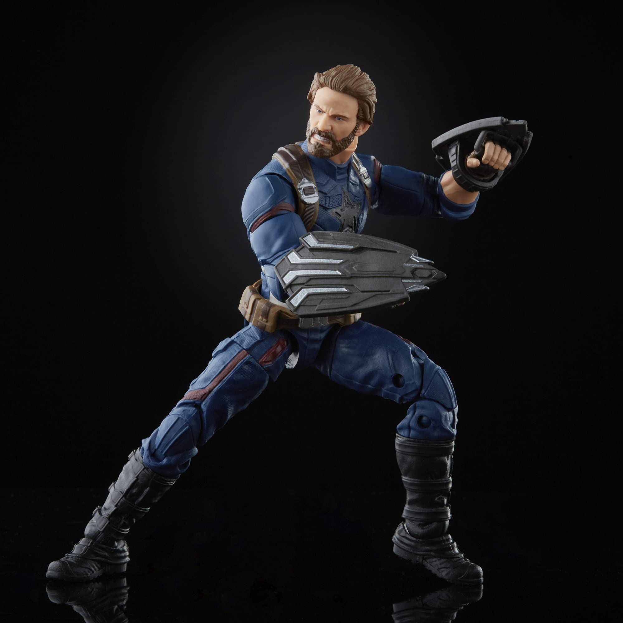 Marvel Hasbro Captain America 15cm figure posed-ready for action scenes and shelf showcases