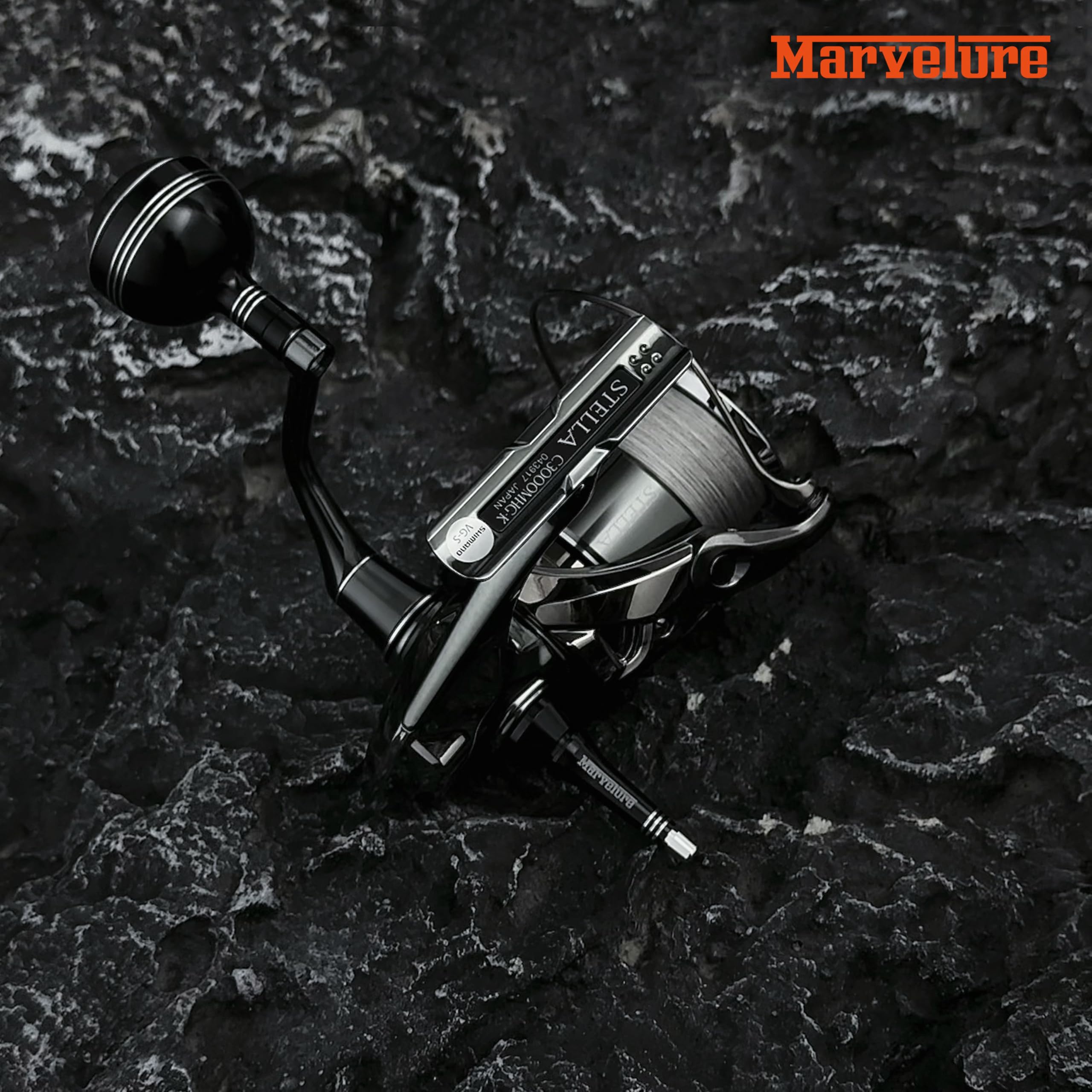 Reel stand with two waterproof rubber rings for water resistance