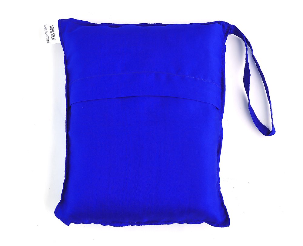 Marycrafts silk sleeping bag liner folded for compact travel