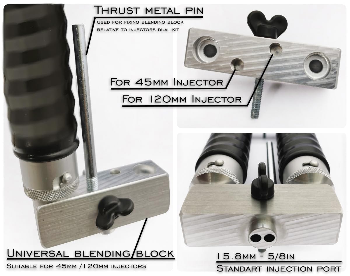 Maryllsmolds injector with 5 8 inch port for small to mid size baits