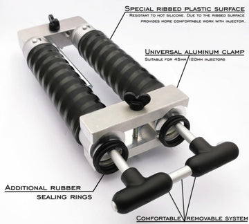 Maryllsmolds injector heads feature a locking nozzle for secure flow