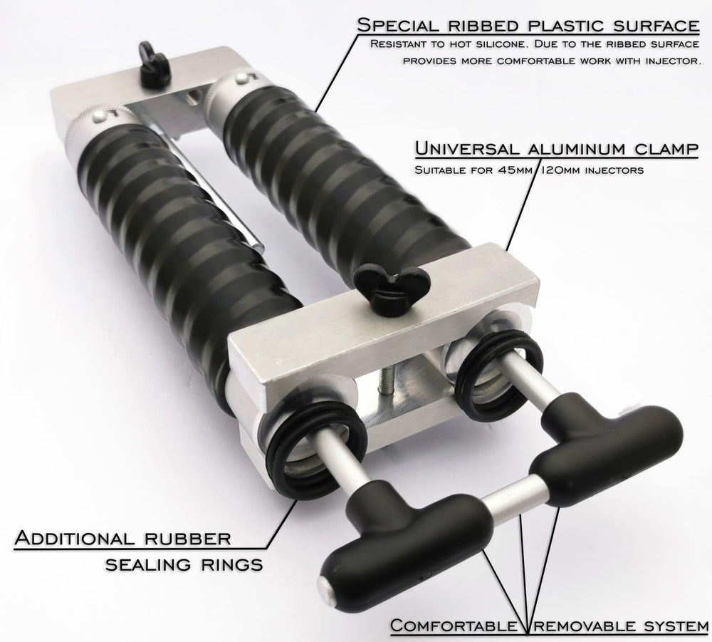 Maryllsmolds injector heads feature a locking nozzle for secure flow