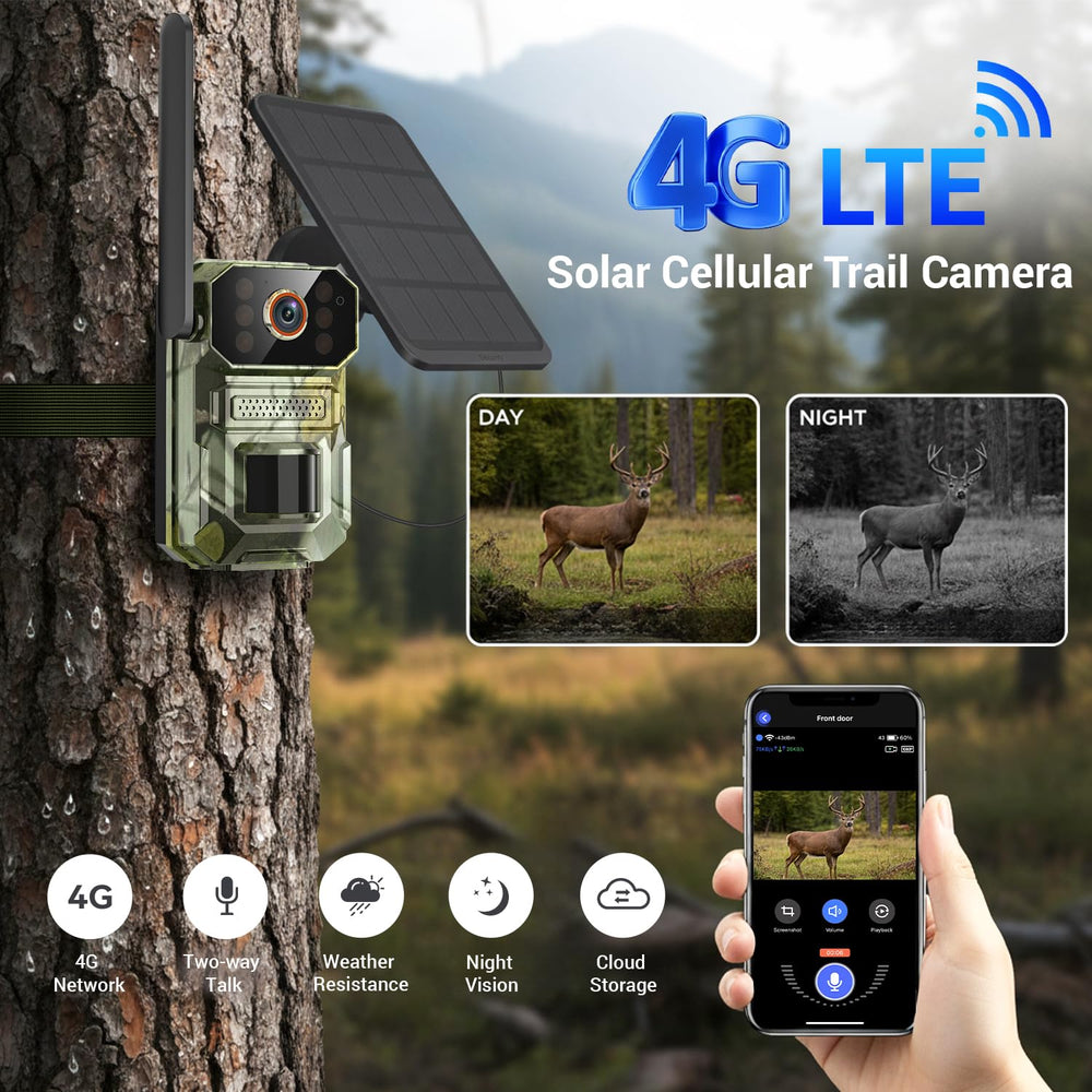 MaskFold 4G LTE camera side angle highlights rugged, weatherproof housing for outdoor use.