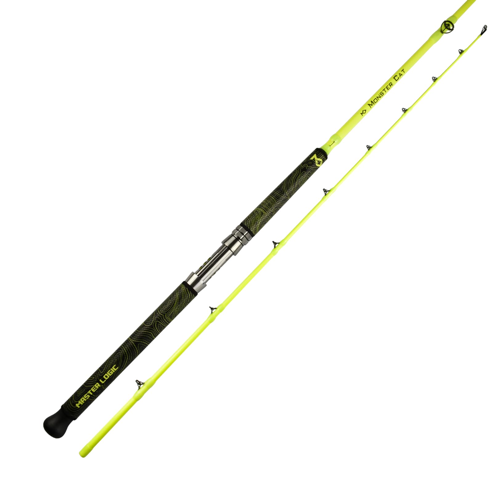MASTER LOGIC 8ft glow-catfish-rod-blank shows night visibility for casting