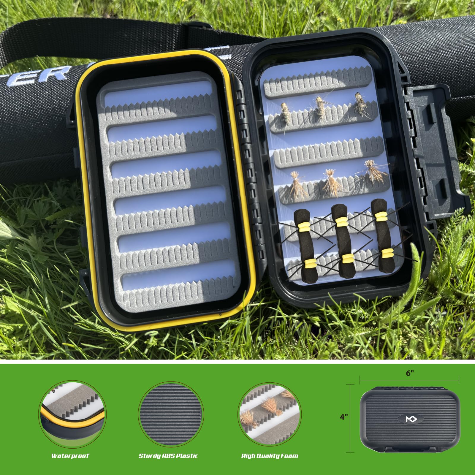 Master Logic carrying case with gear pockets keeps tackle organized on trips.