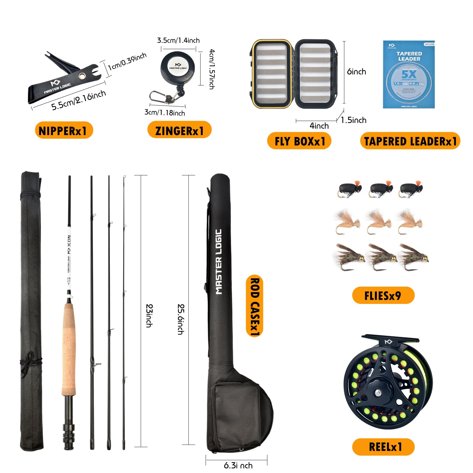 MASTER LOGIC included hand tied flies speed up your first catches