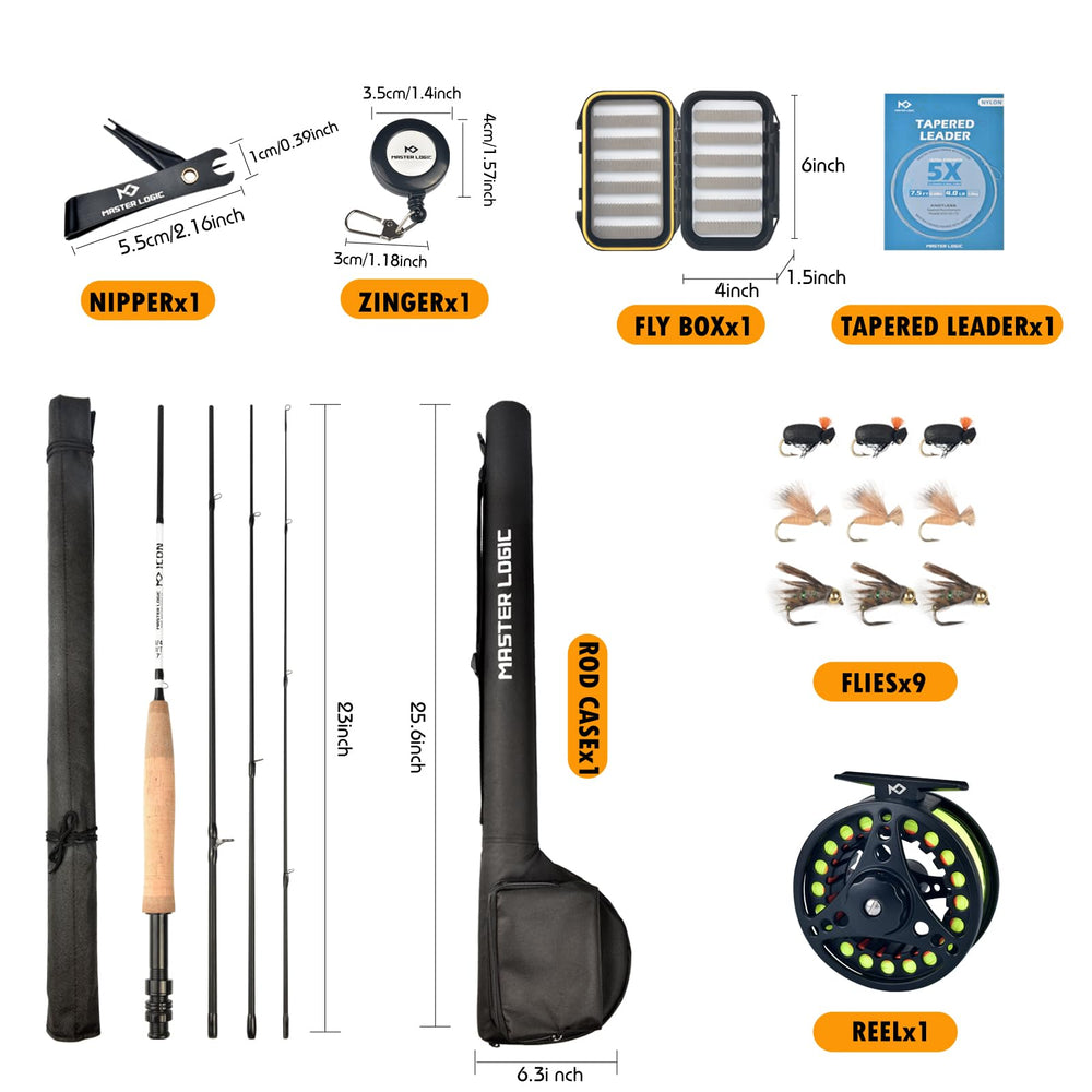 MASTER LOGIC included hand tied flies speed up your first catches