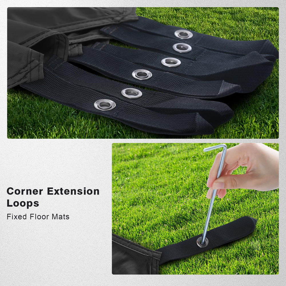 MASTERCANOPY quick unfold feature saves time at campsite.