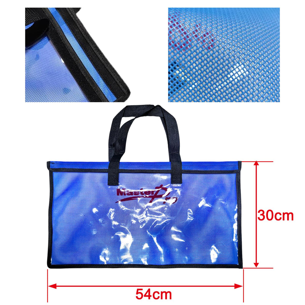 MasterPro washable mesh bag helps keep lures organized and reusable.
