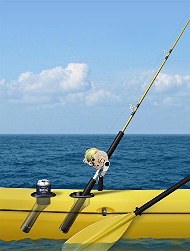 Mate Series drain feature closeup, white round-top holder for durable marine use