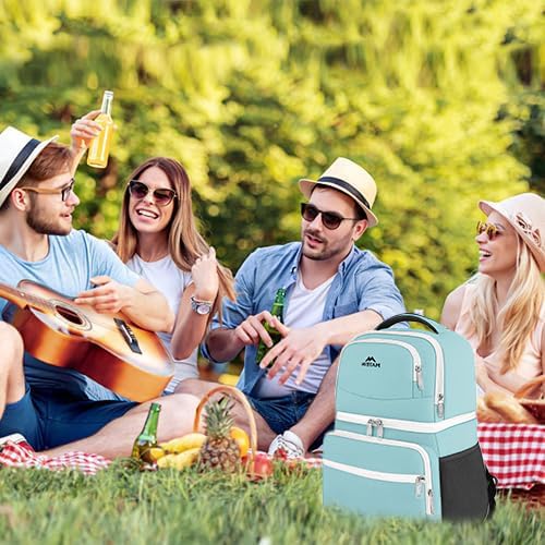 MATEIN Backpack Cooler dry items section keeps meals organized for picnics