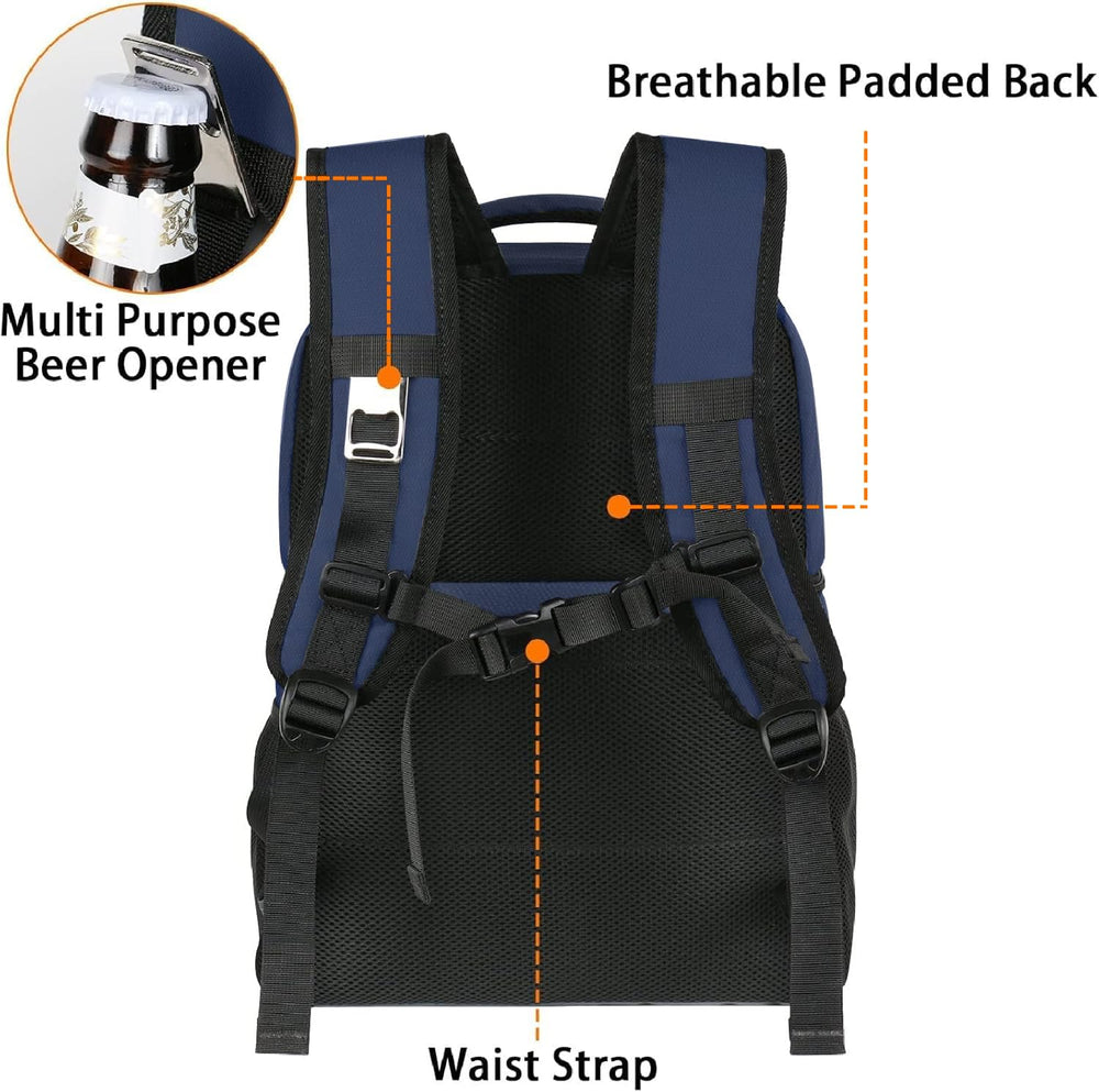 MATEIN cooler backpack 17.3x12x7 inch dimensions for organized packing