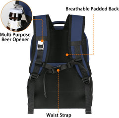 MATEIN cooler backpack 17.3x12x7 inch dimensions for organized packing