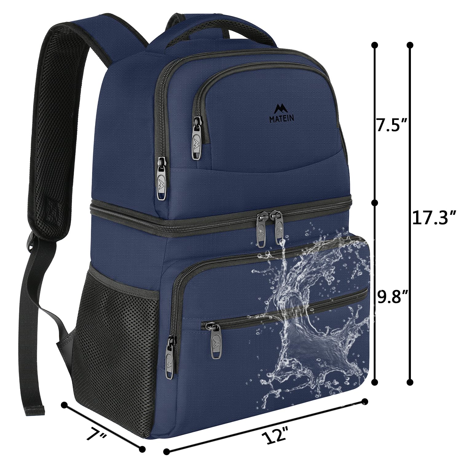 MATEIN multipurpose blue backpack suitable for picnics, travel, and beach days