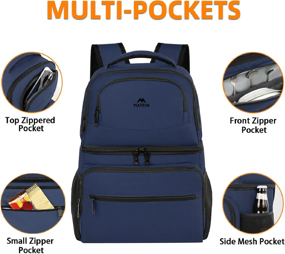 MATEIN upper dry compartment stores snacks and devices neatly