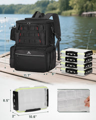 Chest strap with built in compass on MATEIN fishing backpack
