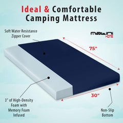 Matini Home memory foam core offers firm, supportive comfort