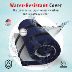 Matini Home water-resistant cover protects the mattress outdoors