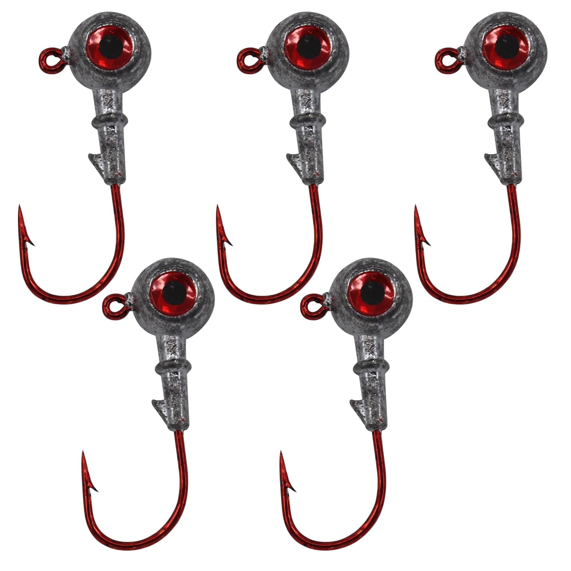 Matrix Shad GoldenEye Jig Head 1/8 oz with red hook and red eye