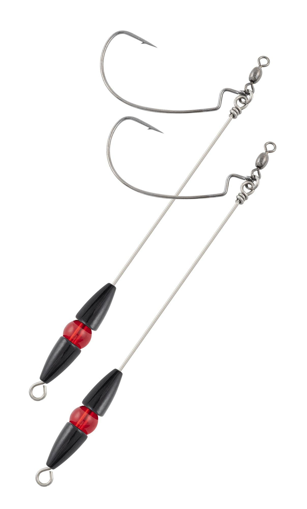 Matzuo Tokyo Rig 1/4oz 4/0 Black Nickel 2pk—closeup highlights durable finish and ready-to-use rigs.