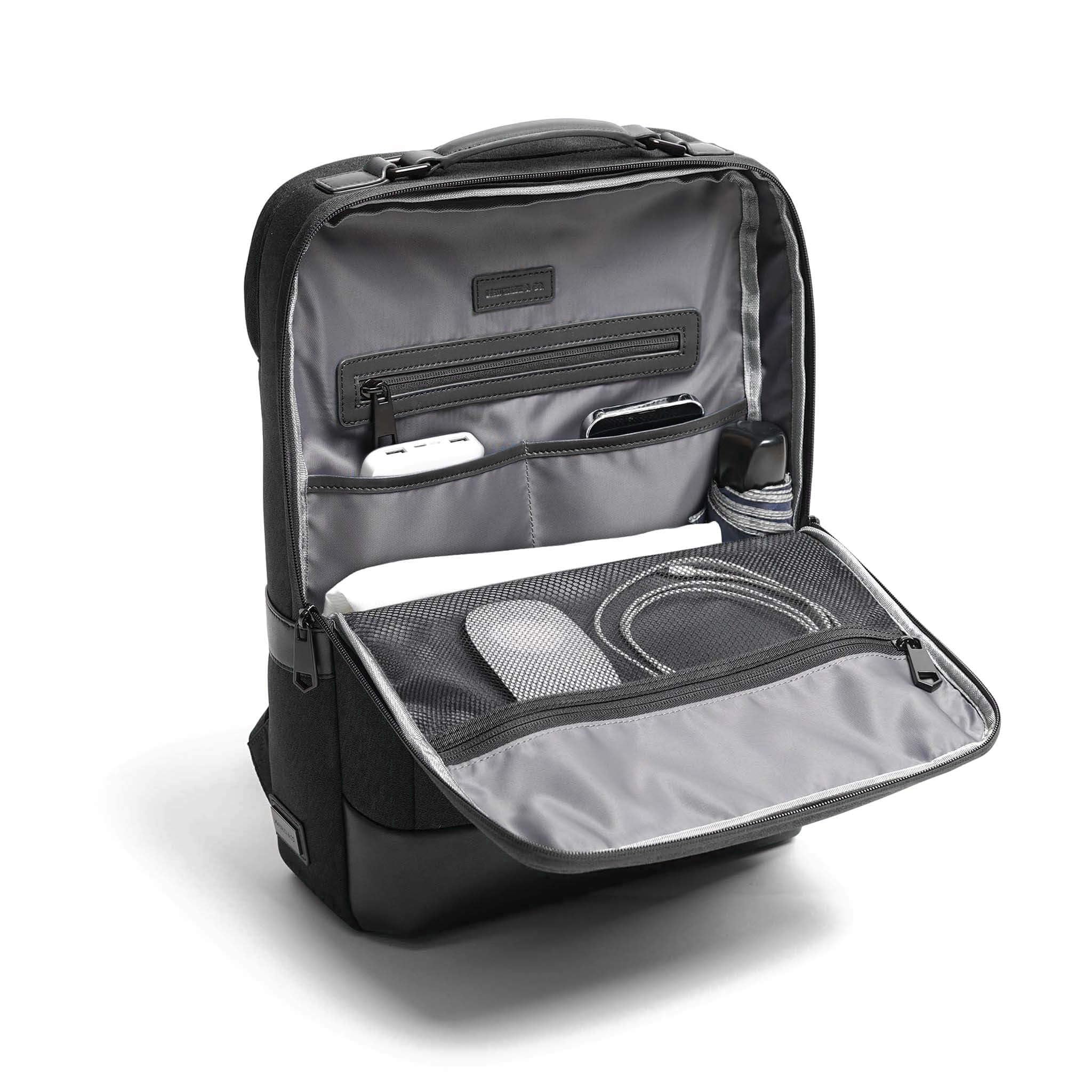 Maverick & Co Forte Light Backpack Black compact design for urban commutes