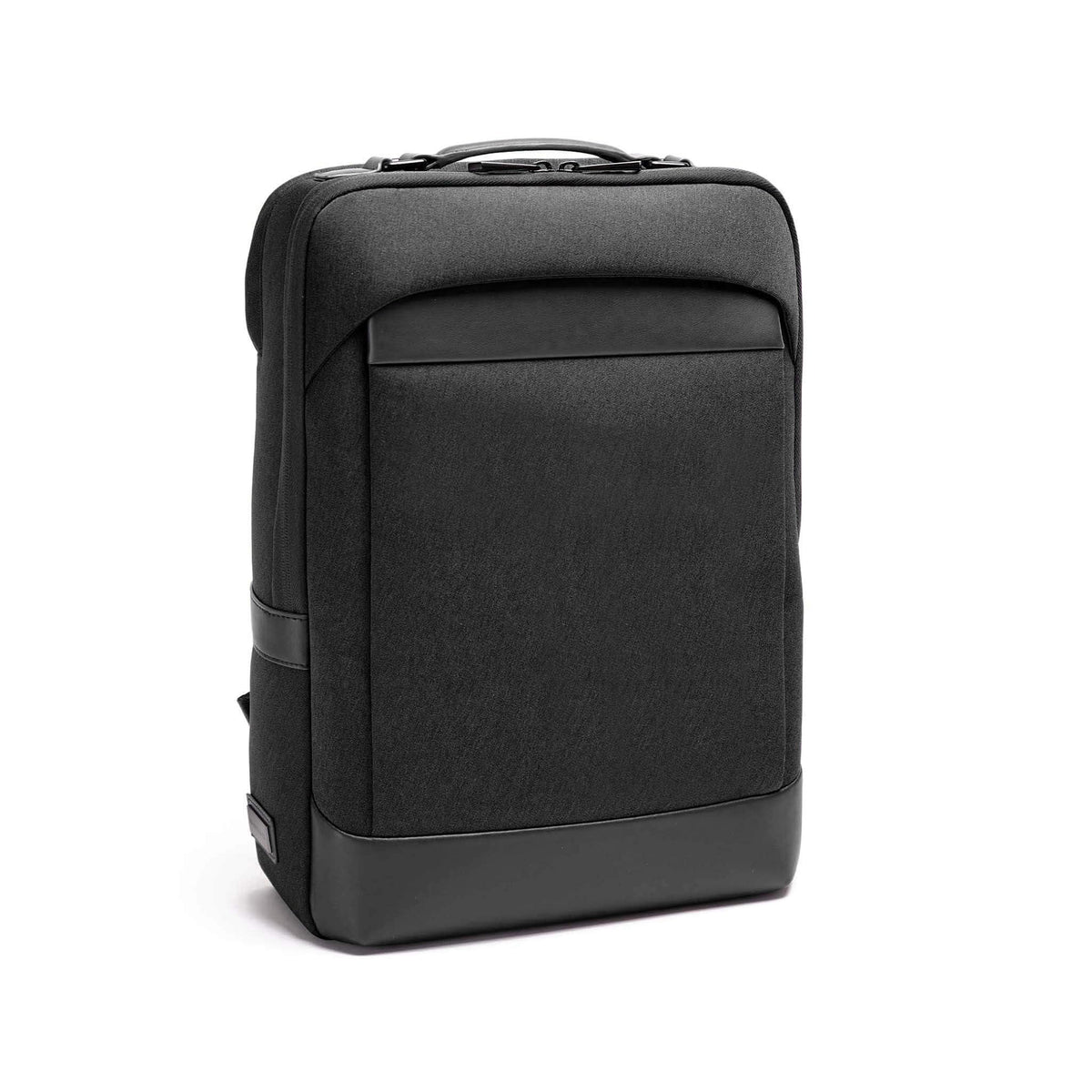 Maverick & Co Forte Light Backpack Black front view ideal for daily carry