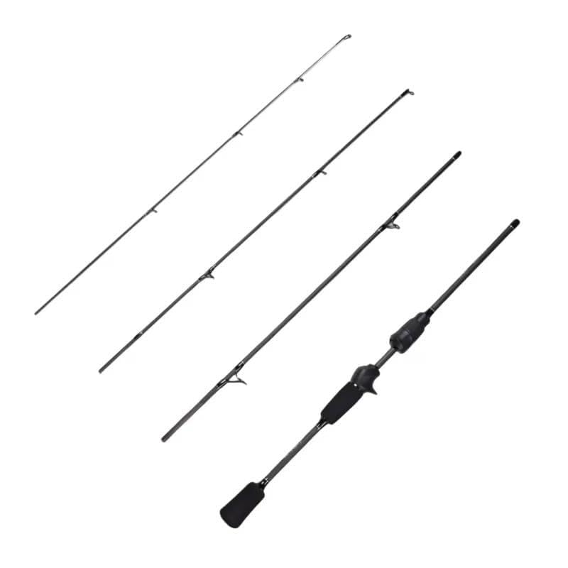 Mavllos Ultralight 30T carbon spinning rod 4-piece 6ft angled view