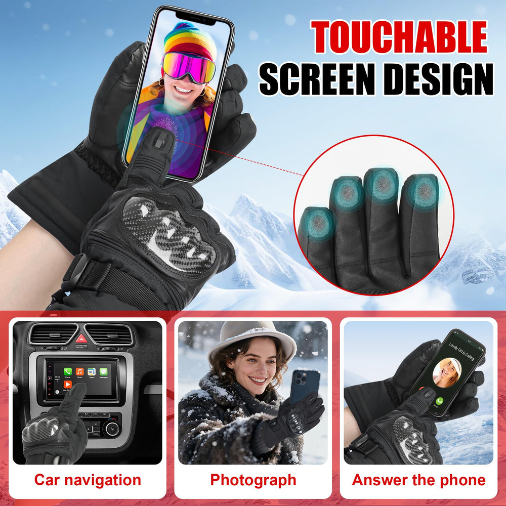 MaweMe heated gloves offer five heat settings for customized comfort.