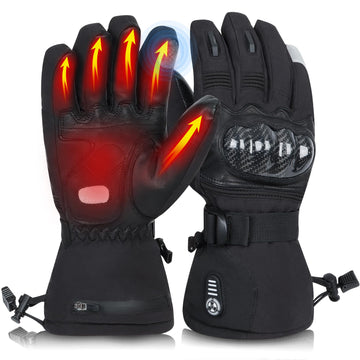 MaweMe heated gloves outdoor-warmth ideal for winter sports and rainproof protection.
