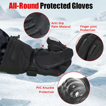 MaweMe heated gloves touchscreen-ready for easy use with devices in cold weather.