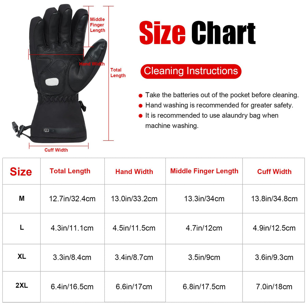 MaweMe heated gloves are waterproof and windproof for harsh winter environments.