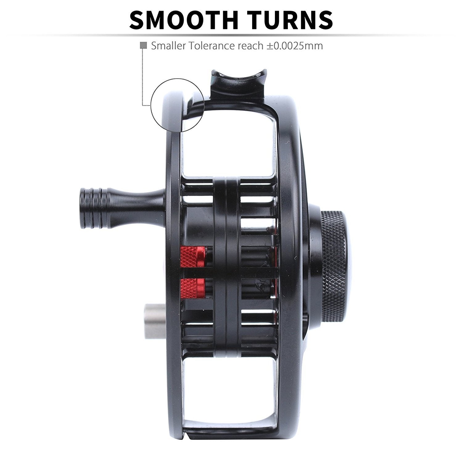 Maxcatch mid-arbor spool supports quick line pickup and balanced backing.