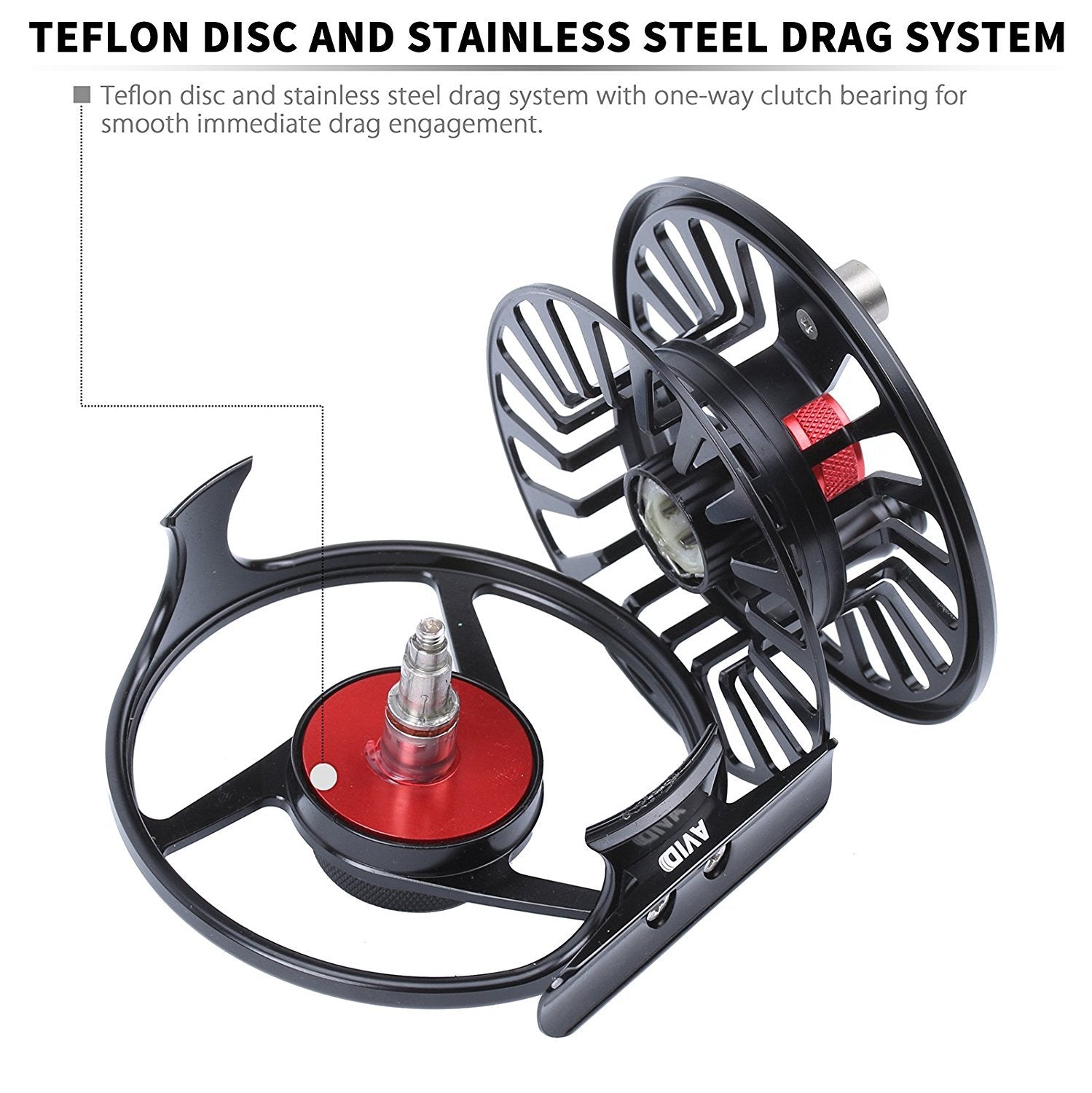 Maxcatch Avid Series black reel plus line combo showcases color versatility and value.