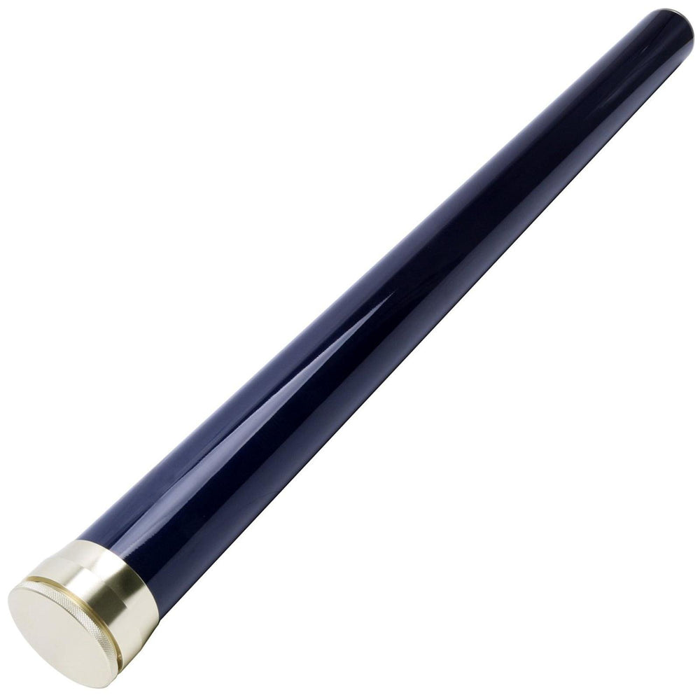 Maxcatch carbon fiber fly rod tube with closed cap protects gear during travel.