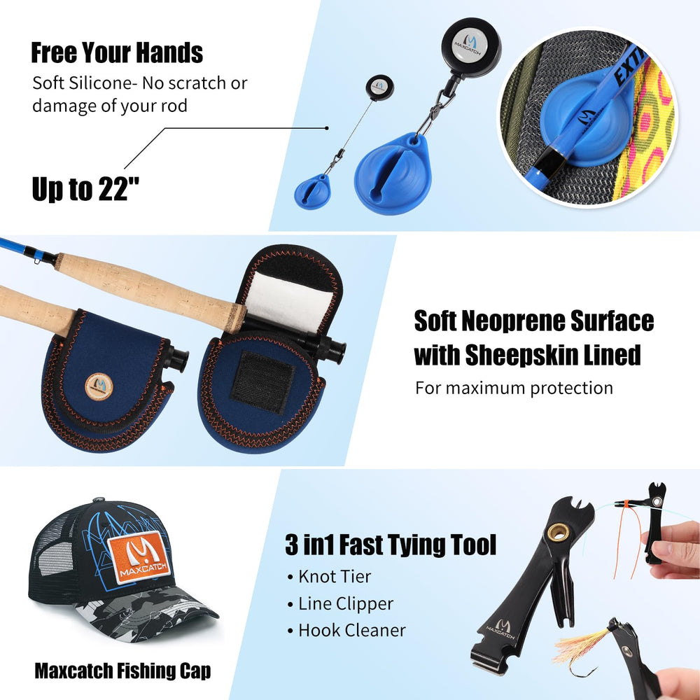 Rod case with reel pouch for Maxcatch Extreme-X
