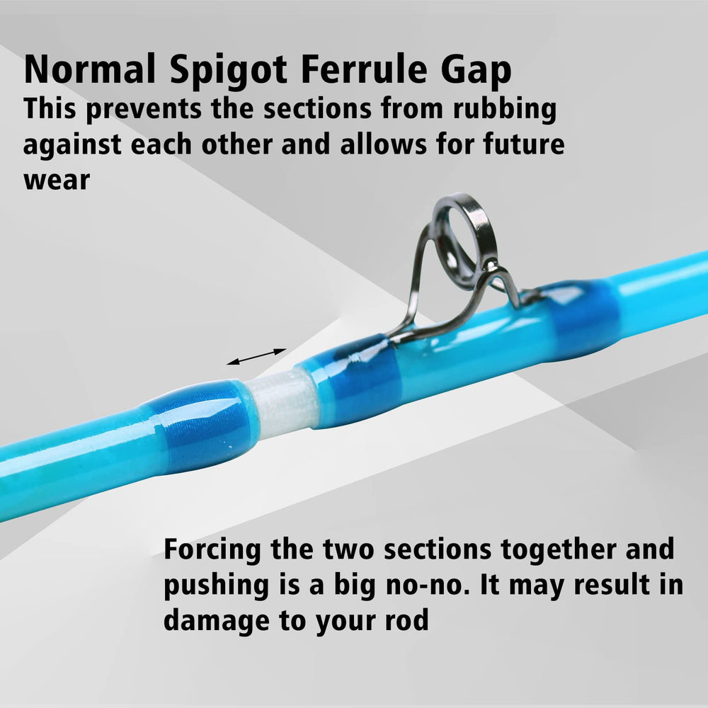M MAXIMUMCATCH four-piece design enables easy packing and portability.