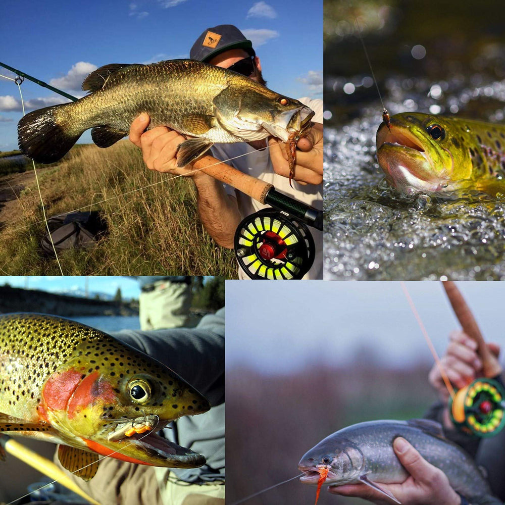 M MAXIMUMCATCH fluorocarbon tippet nylon contrast showing 15% stronger performance