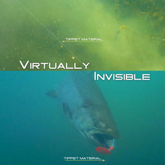 M MAXIMUMCATCH fluorocarbon tippet sinking-action demonstrates faster depth reach with less drag