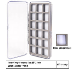 Inside view showing foam patch organization for flies and hooks