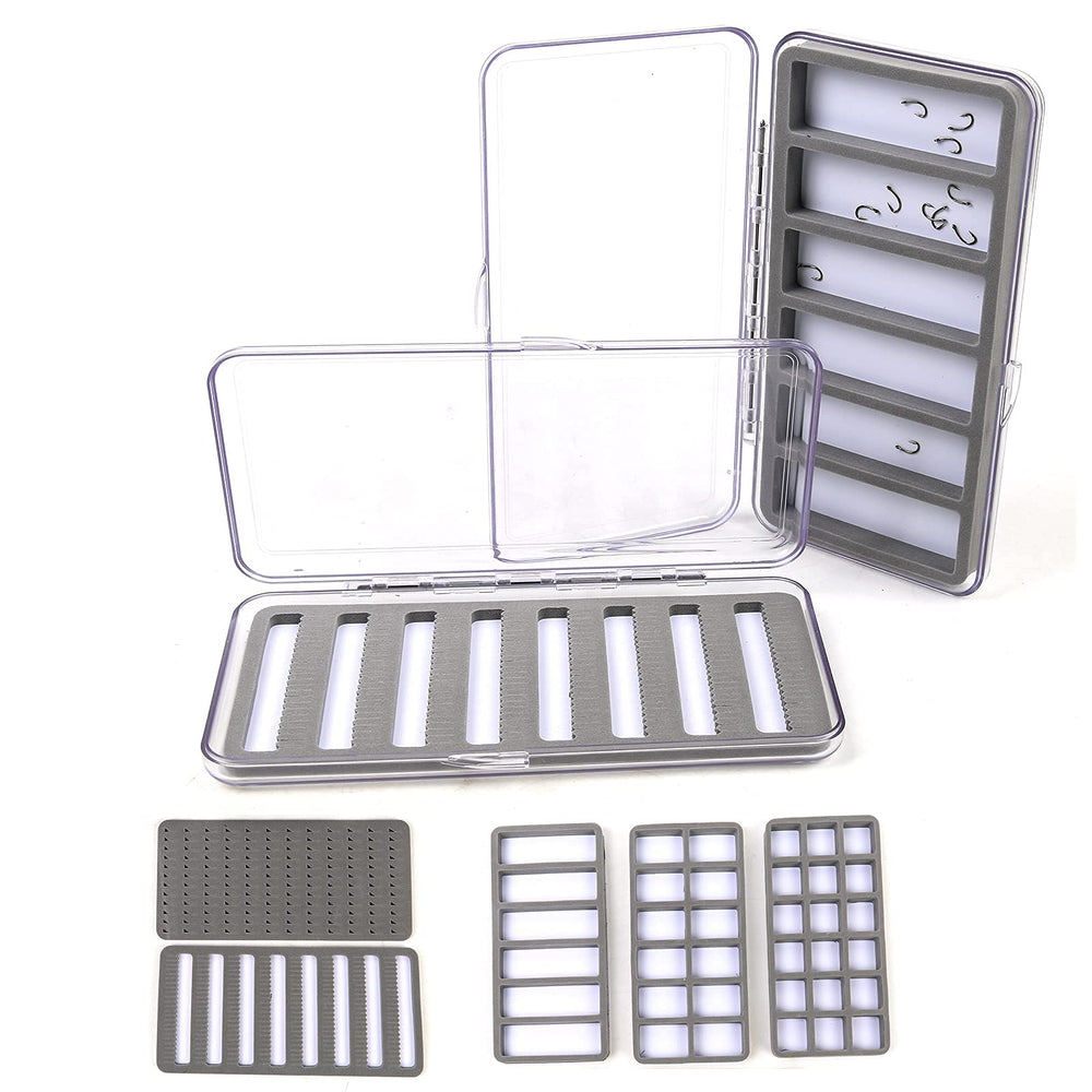 Portable fly box fitting in a vest pocket