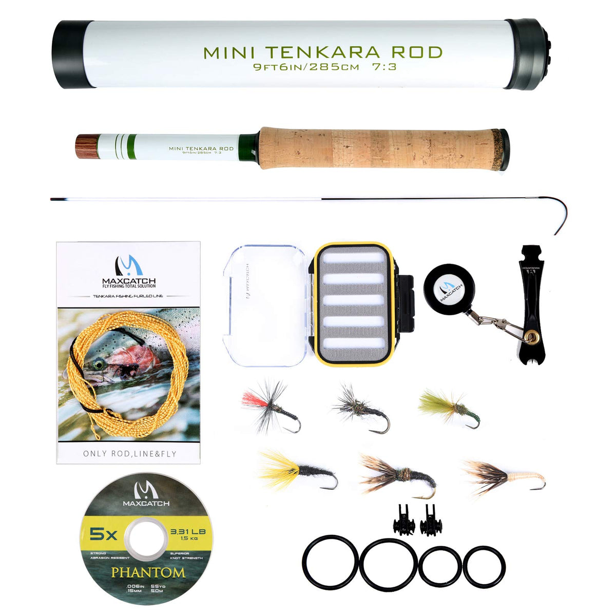 Maxcatch Mini Tenkara Rod 12ft Combo ready for on-the-go river adventures.