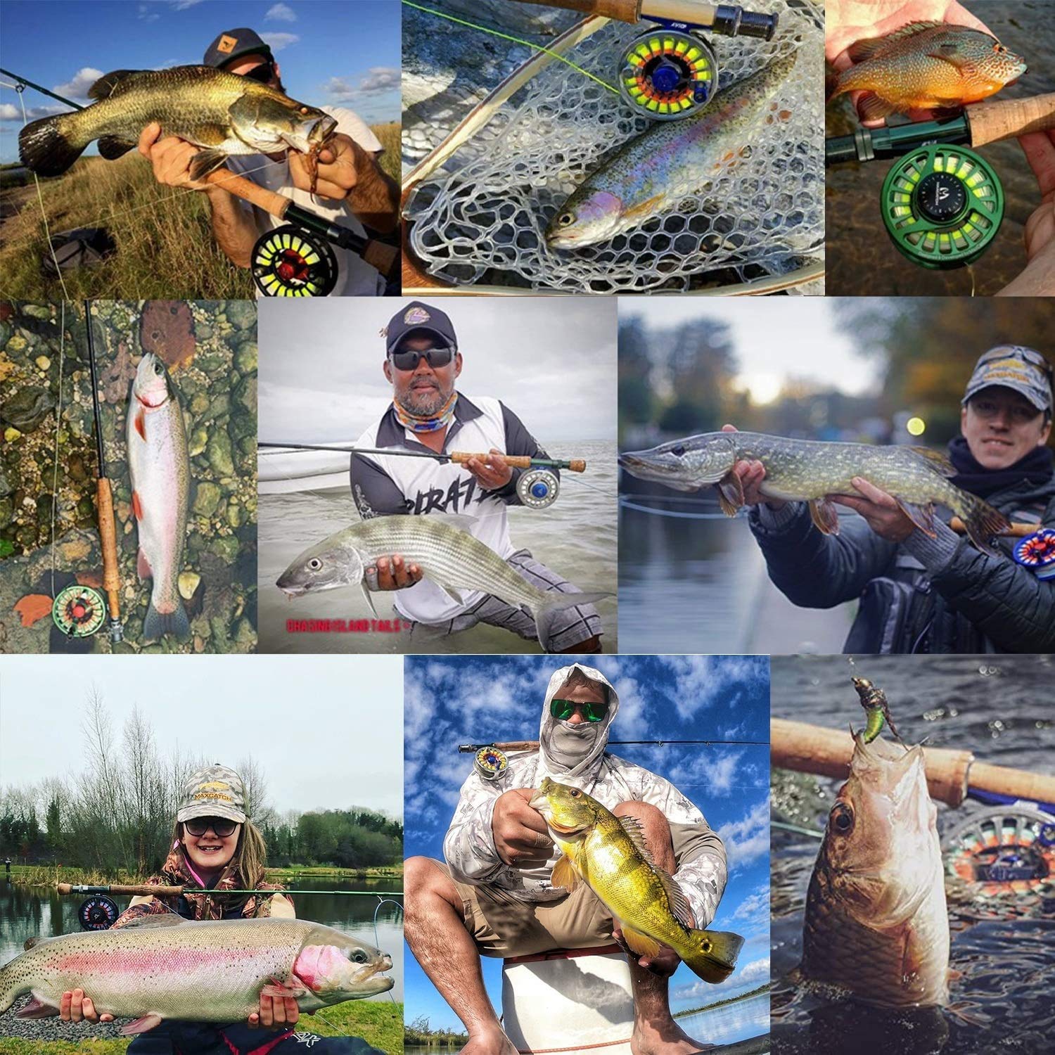 Maxcatch Outbound packaging shot highlighting 100ft saltwater line