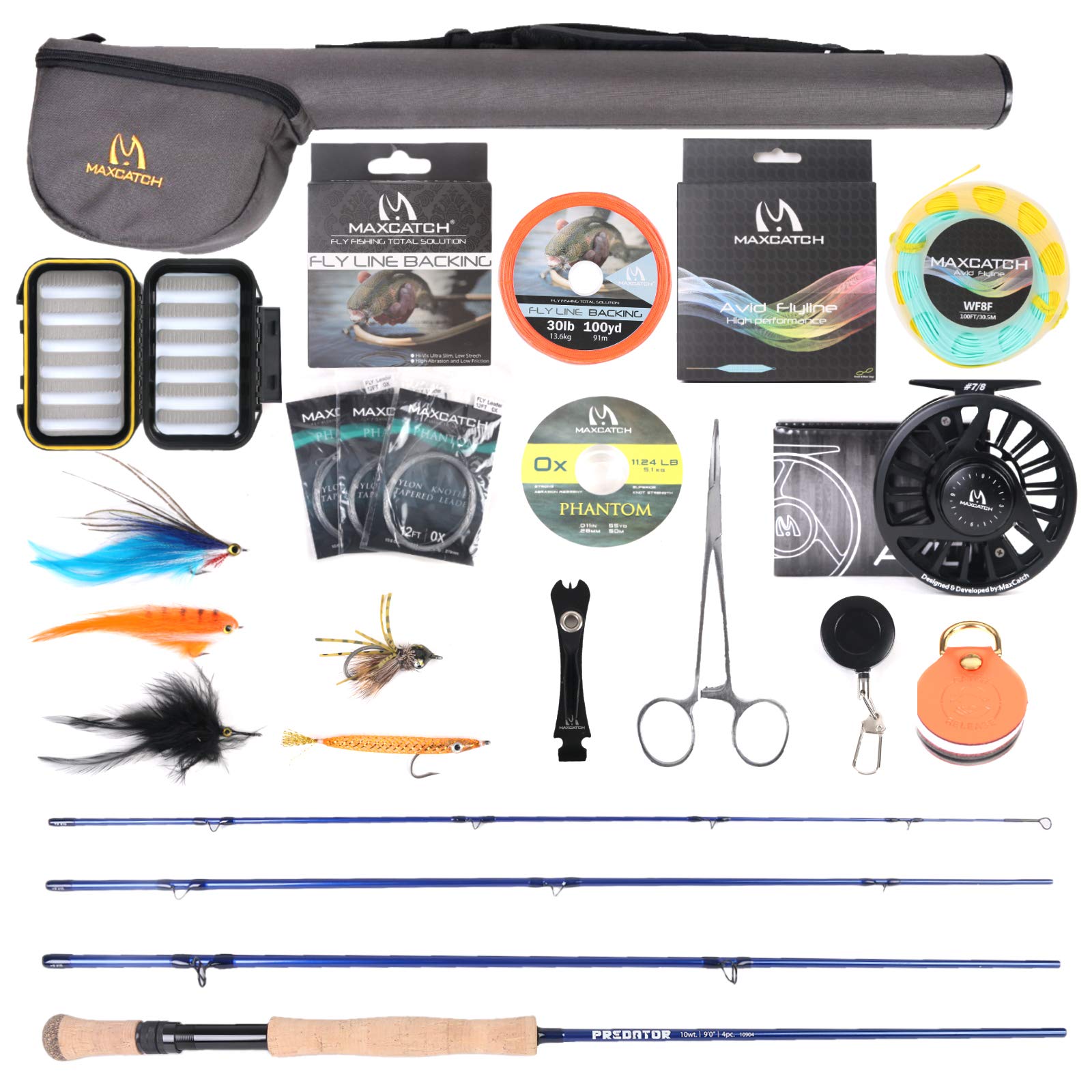 Maxcatch Predator reel close-up, CNC-machined aluminum durability for all-weather fishing.