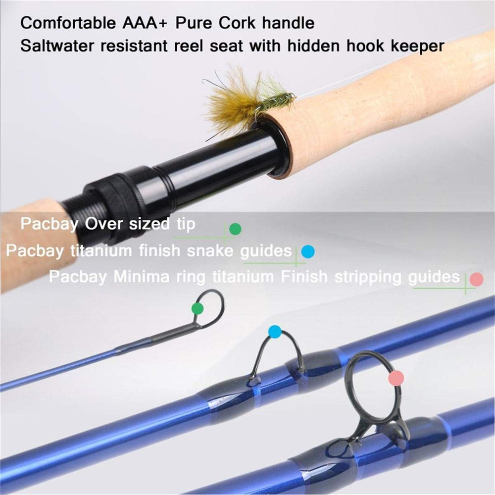 Maxcatch Predator reel-seat area for secure grip during heavy casts