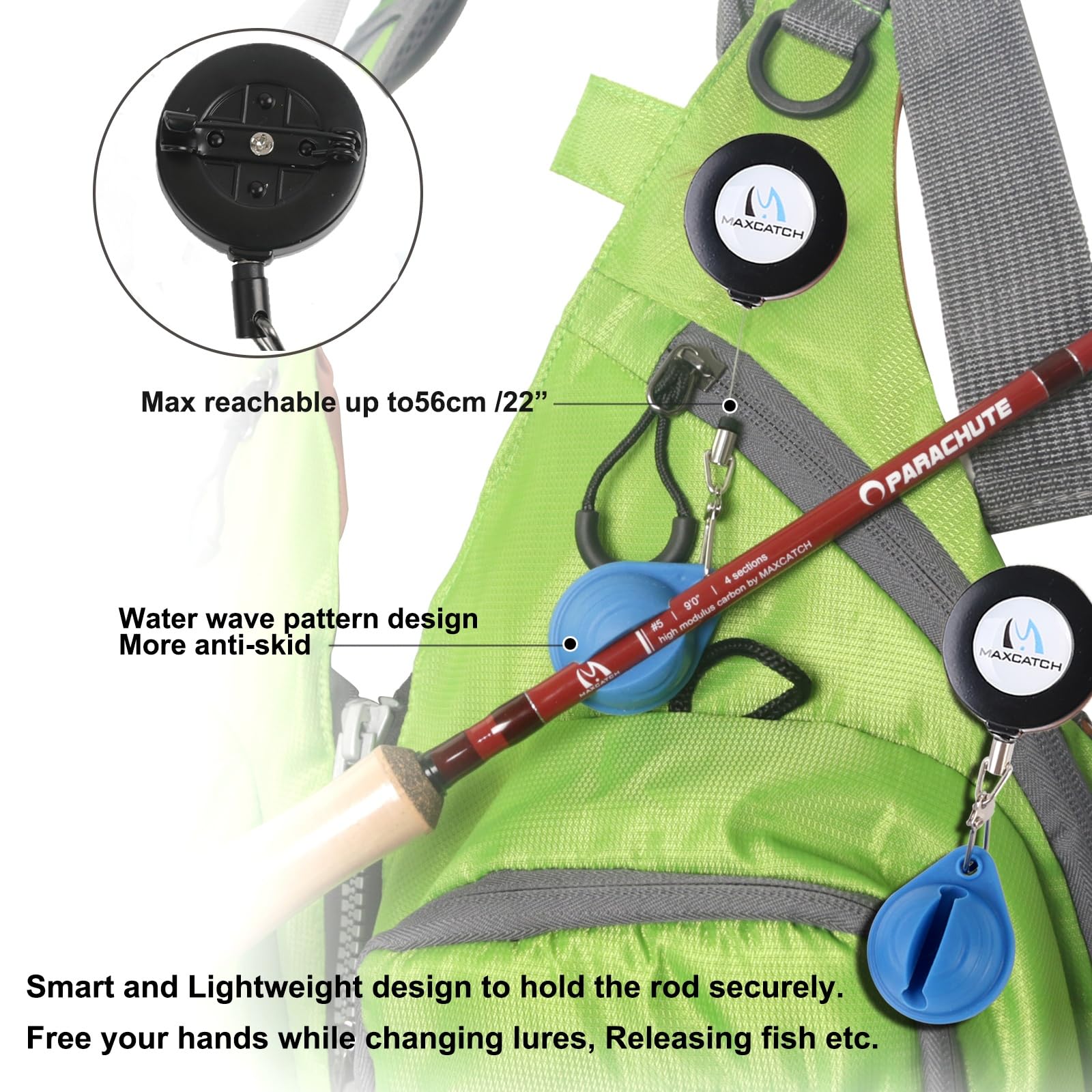 Maxcatch Premier rod assembly shows quick four-piece setup for travel