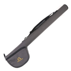 Exterior view of MAXIMUMCATCH Maxcatch rod case in gray with reel pouch