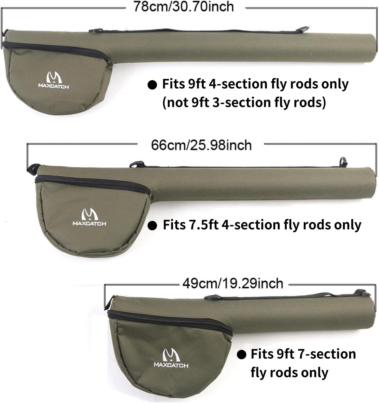 M MAXIMUMCATCH reinforced inner tube demonstrates rod support during transit