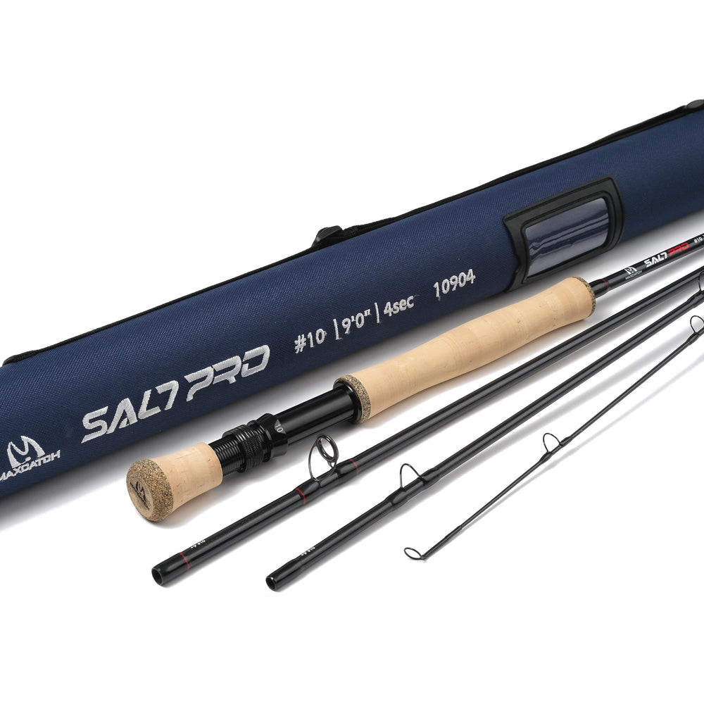 Maxcatch saltwater rod blank showcases powerful fast-action graphite for long casts in windy conditions.